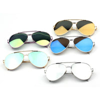 Thumbnail for Delan | CD12 - Premium Mirrored Lens Oversize Aviator Sunglasses - 6 COLORS -