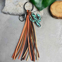 Thumbnail for Cactus Keychain with Tassel - 8.7