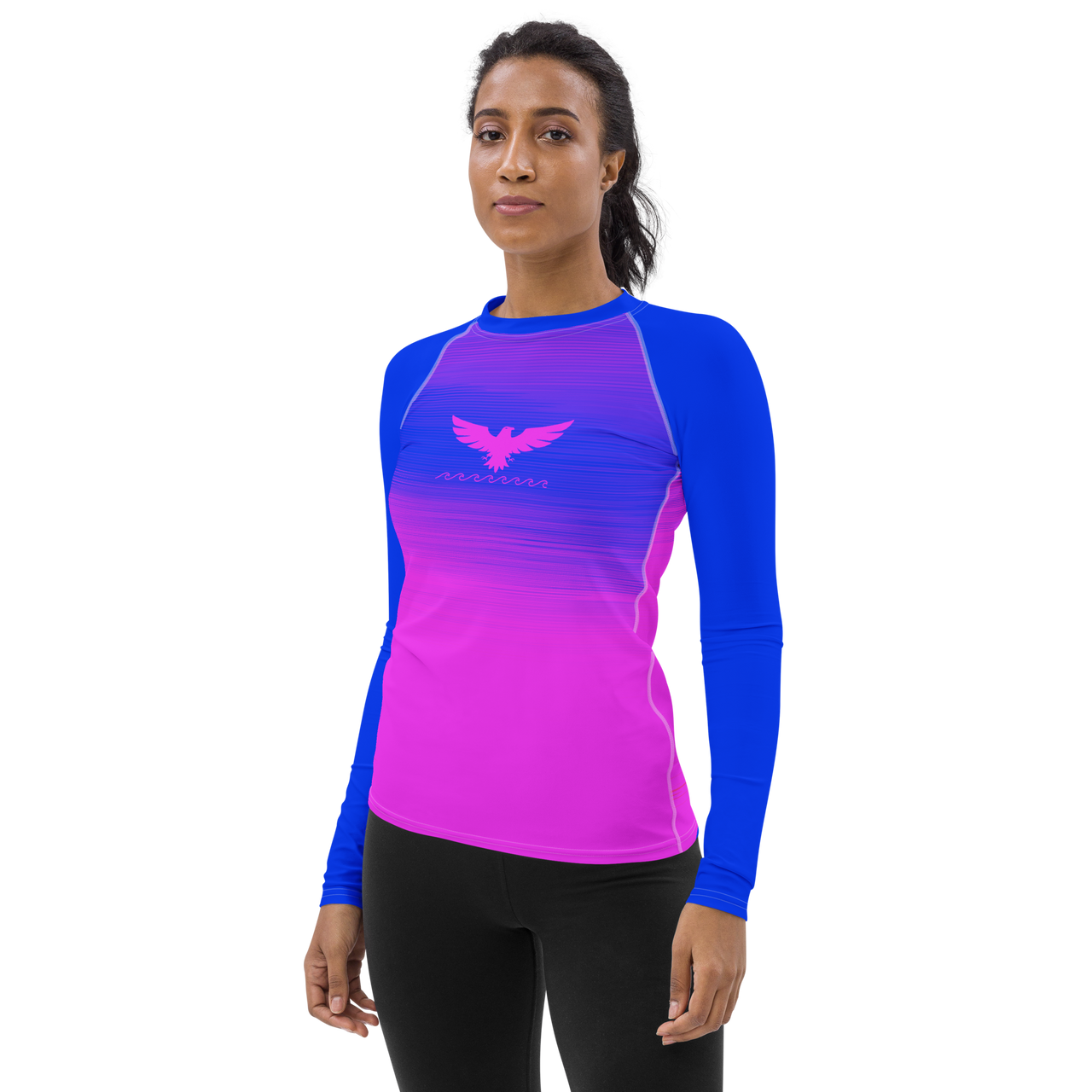 FYC - Women's Summer Eclipse Long Sleeve All Weather UPF 50 Rash Guard - 1 COLOR -