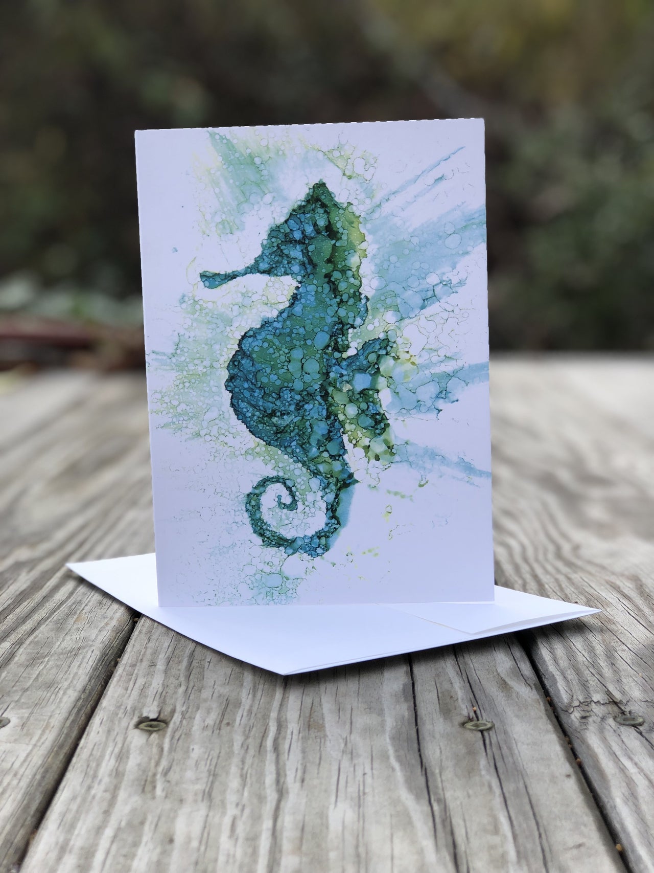 Seahorse : Greeting Card - 5"X7" - 1 OR SET(6) -