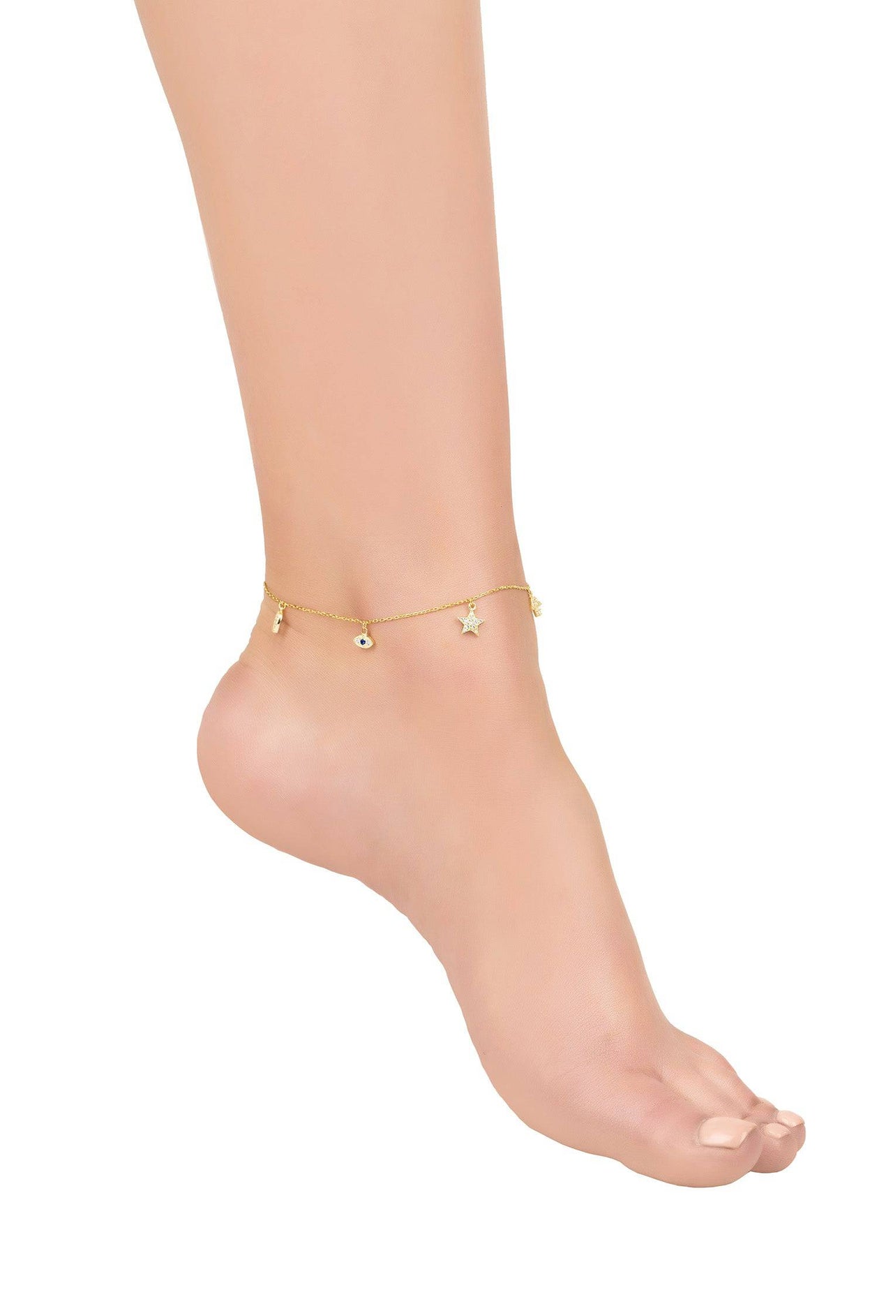 LATELITA - Lucky Charm Anklet Gold -