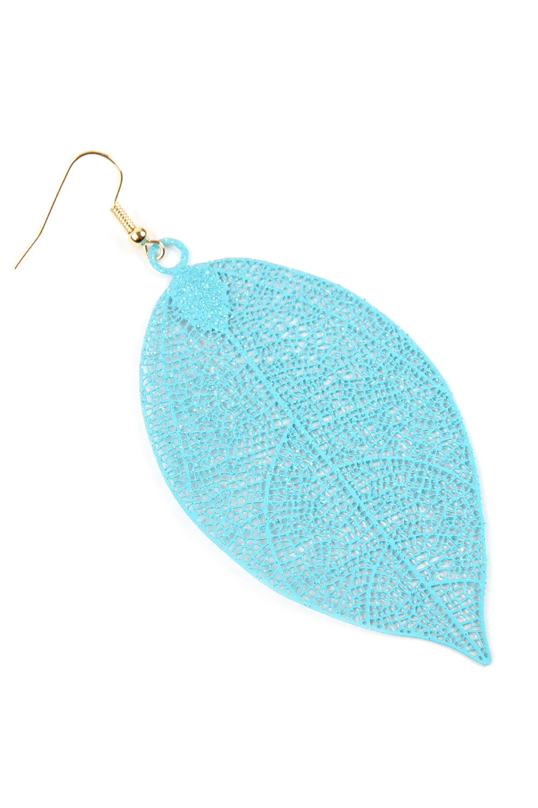 Filigree Leaf Earrings - 5 COLORS -