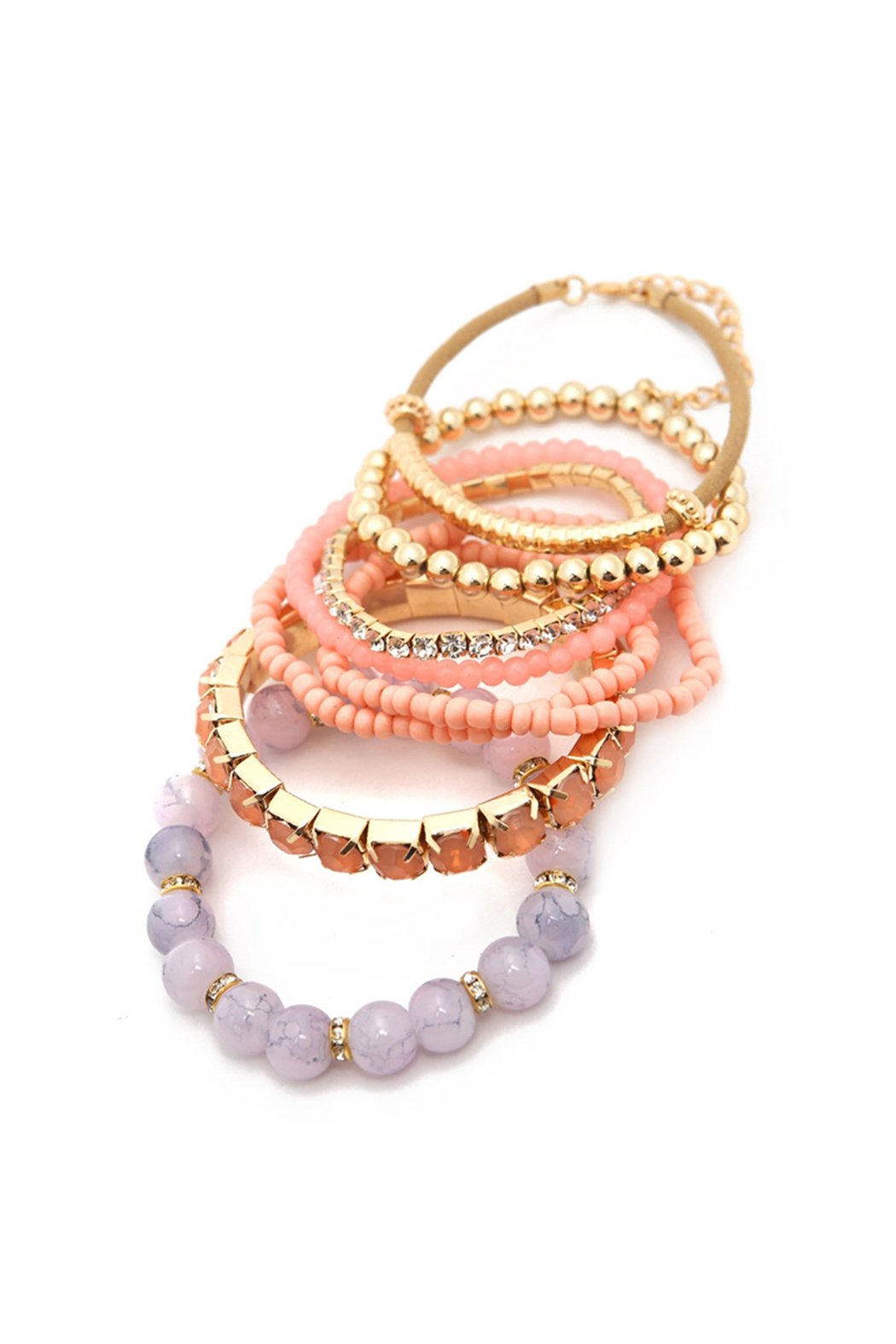 Multicolor Beaded Stretch Bracelet  - 26 COLORS