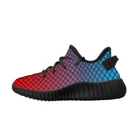 Thumbnail for OOTO - A GRADIENT EN RD & BLUE - D18 Kids Mesh Knit Sneaker - Black soles - 1 COLOR -