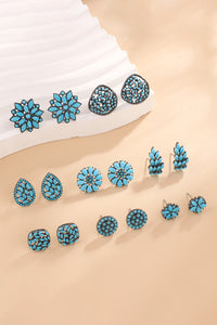 Thumbnail for Turquoise Stud Earrings - T - 8 STYLES -