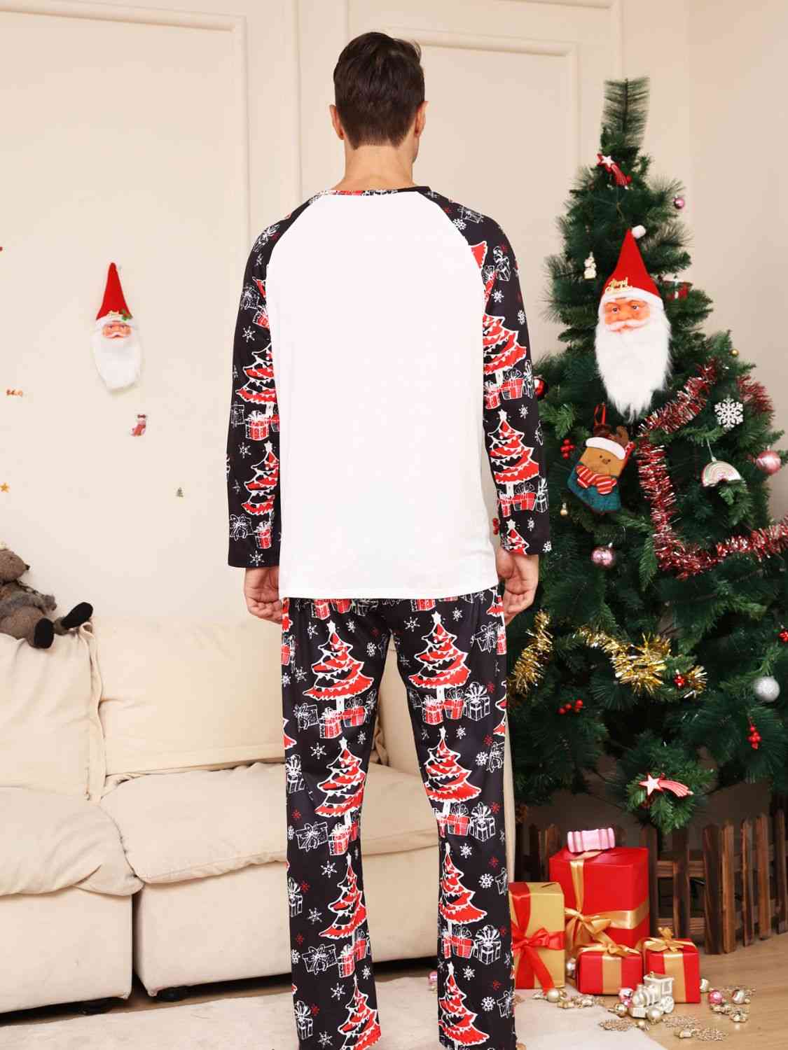 MEN Full Size JOY TO THE WORLD Graphic Two-Piece Set - T -