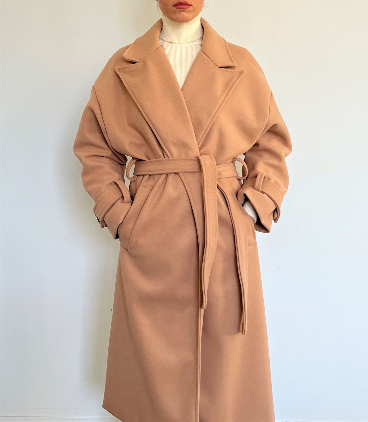 Antoniaerre - Italy - Long Coat with belt - LIVIA - 2 COLORS -