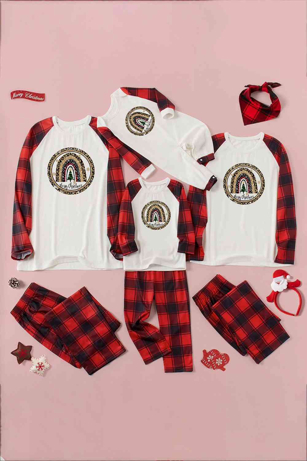 Graphic Top and Plaid Pants Set - T - SOLD BY SIZE / 2 PCS. - 4 SIZES -