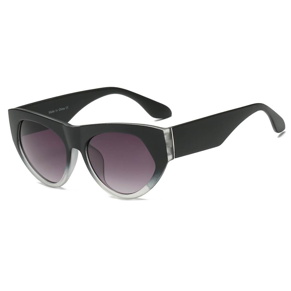 Cabazon | S1059 - Women Round Cat Eye Sunglasses - 4 COLORS -