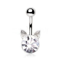 Thumbnail for Crystal Cat Navel Ring -