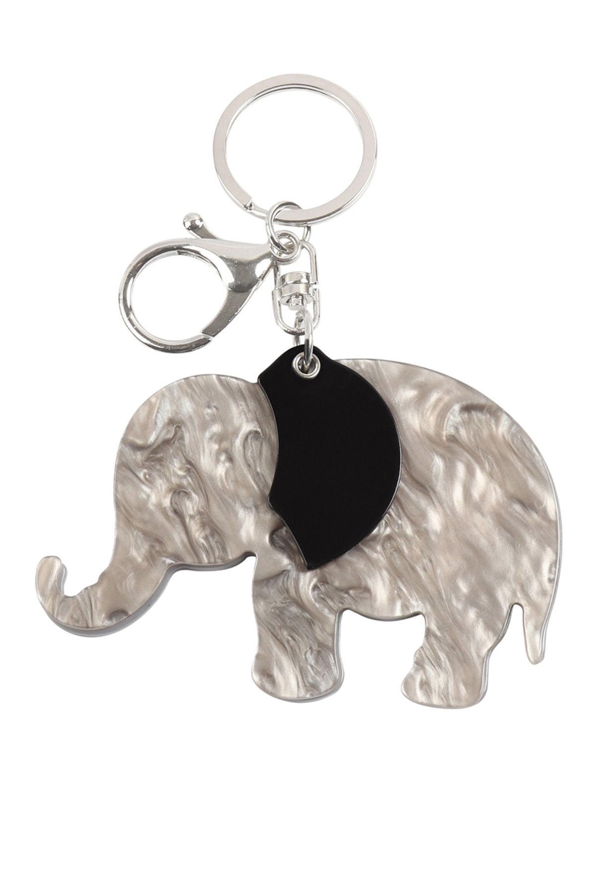 Elephant With Mirror Keychain