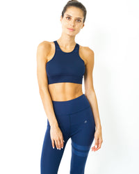 Thumbnail for Savoy - Ashton Sports Bra - Navy Blue - 1 COLOR -