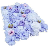 Thumbnail for Artificial Flower Wall Backdrop Panel 40cm X 60cm Mixed Lilac Flowers -