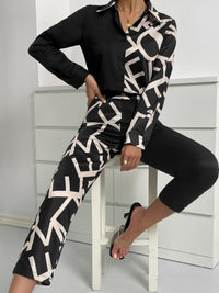 Thumbnail for Long Sleeve Shirt and Pants Set - 2 PCS. - T - 1 COLOR -