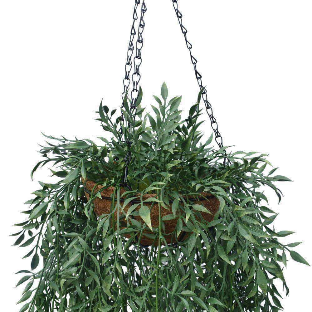 110cm UV Potted Fern Artificial Hanging Basket (Indoor / Outdoor) -