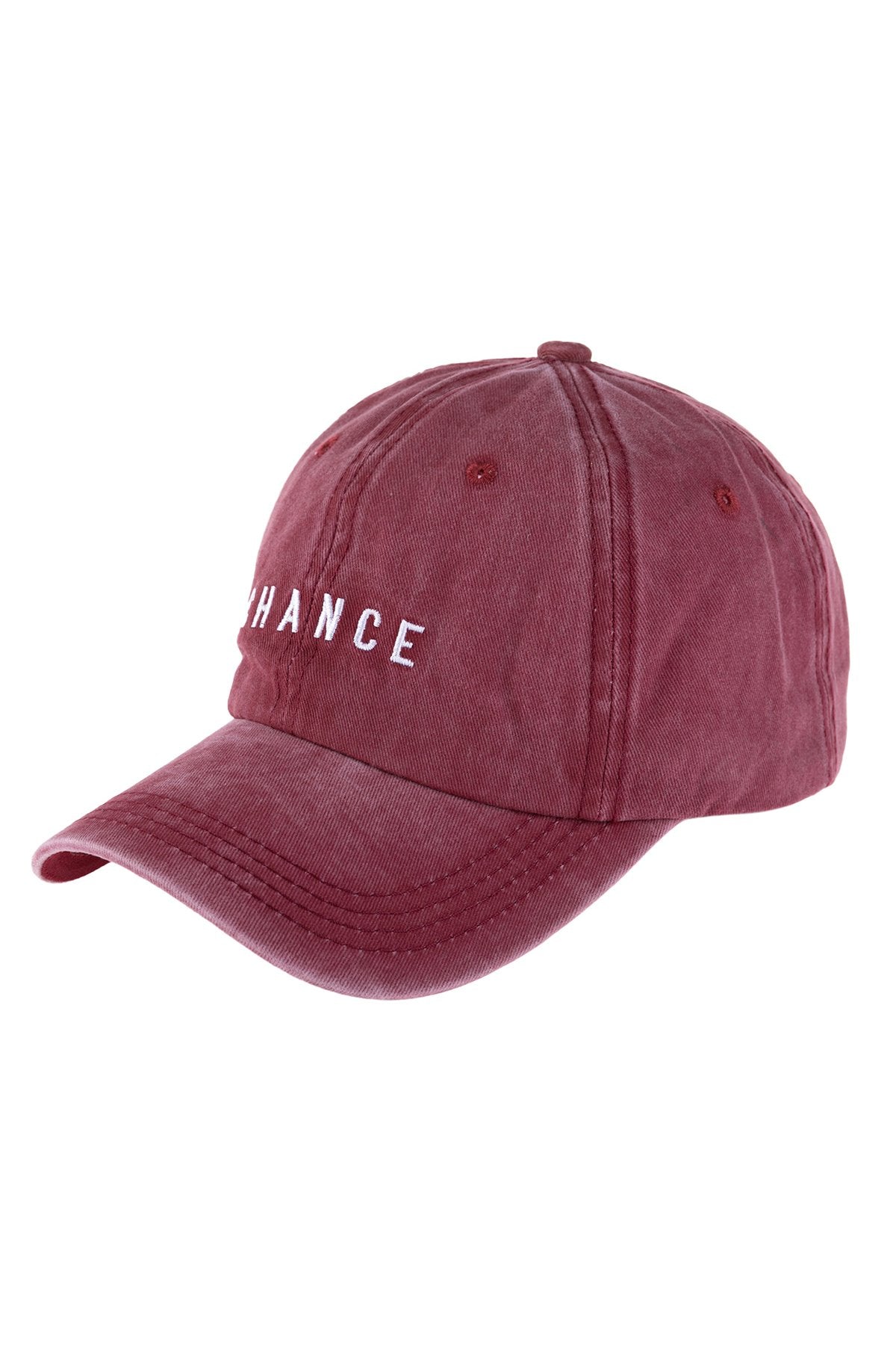 Riah Fashion - "Chance" Embroidered Acid Washed Cap- 5 COLORS