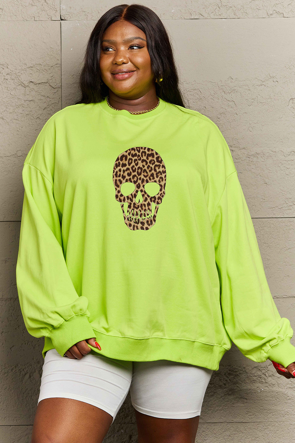 Drop Shoulder Graphic Sweatshirt - T - 6 COLORS -