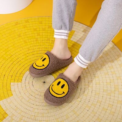 Melody Smiley Face Slippers - T - 1 COLOR -