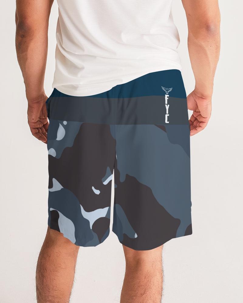 FYC - Split Camo Lightweight Windbreaker Sport Jogger Shorts - 1 COLOR -