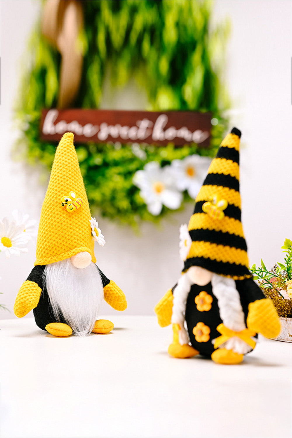 Bee and Flower Decor Gnomes - 10.2" - 2 TYPES - [5-10 DAY DELIVERY] - T -