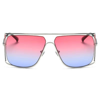 Thumbnail for Hamel | CA01 - Women's Trendy Oversize Flat Top Metal Frame Sunglasses - 5 COLORS -