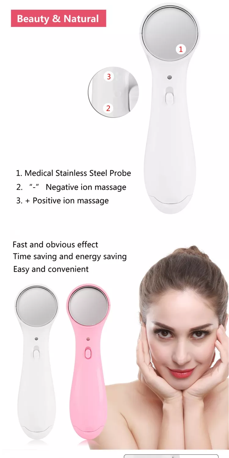 Savoy - Ultrasonic Ion Facial Massager - White -