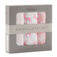 Thumbnail for Newcastle - Pop of Pink Cotton Washcloth Set 3PK -