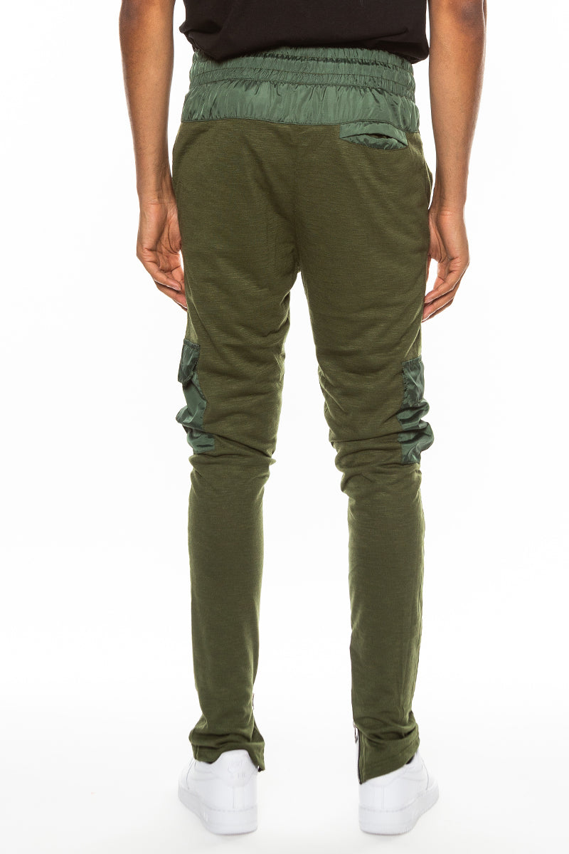 Heathered Slub Cargo Joggers - 1 COLOR -