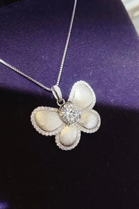 Thumbnail for 1 Carat Moissanite Butterfly Pendant Necklace