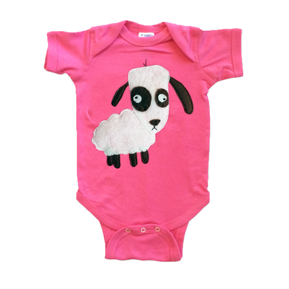 Baby Onesie - Sheep - Mi Cielo X Matthew Langille - Raspberry - 1 COLOR -