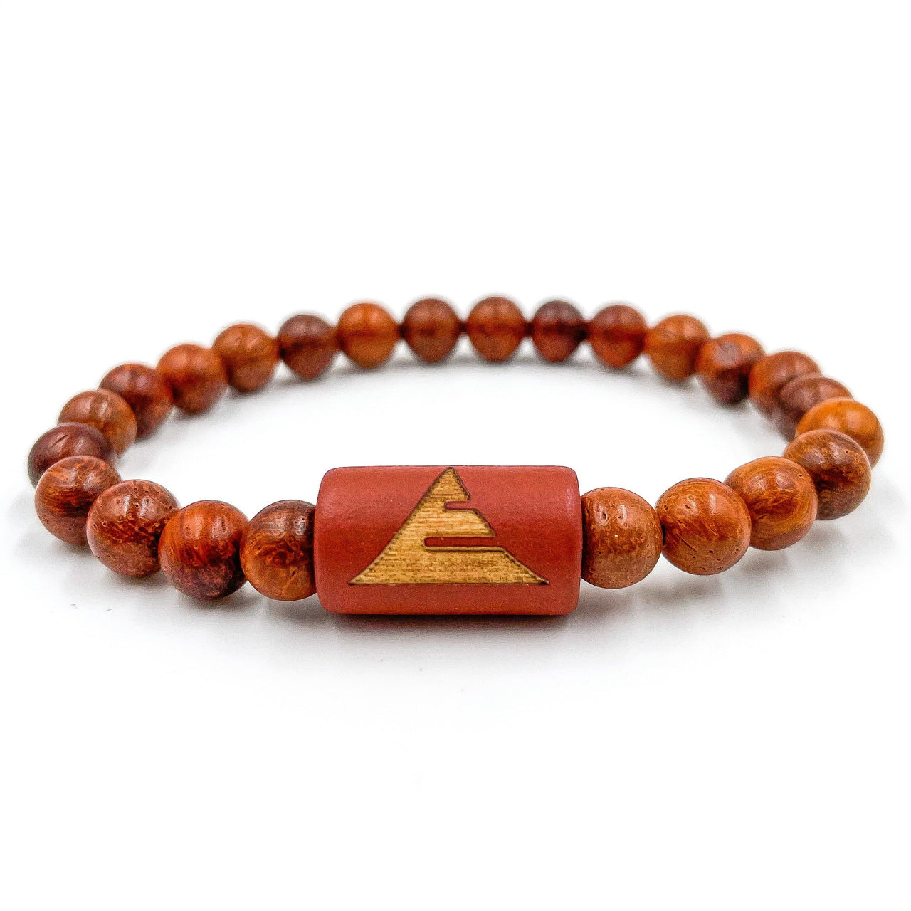 Solid - Red Rosewood Mala Beaded Bracelet -