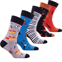 Thumbnail for Men's Music Socks - 5 PACK -