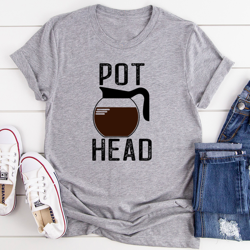 Pot Head Coffee T-Shirt - 2 COLORS -