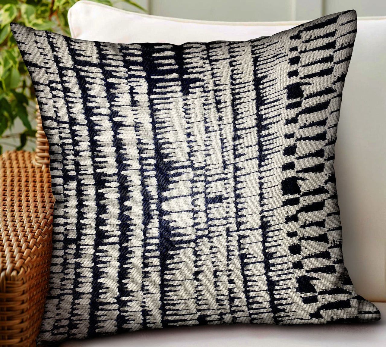 Radiant Beryl Blue Abstract Luxury Outdoor/Indoor Throw Pillow - 6 SIZES -