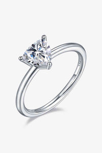 Thumbnail for 1 Carat Moissanite 925 Sterling Silver Solitaire Ring