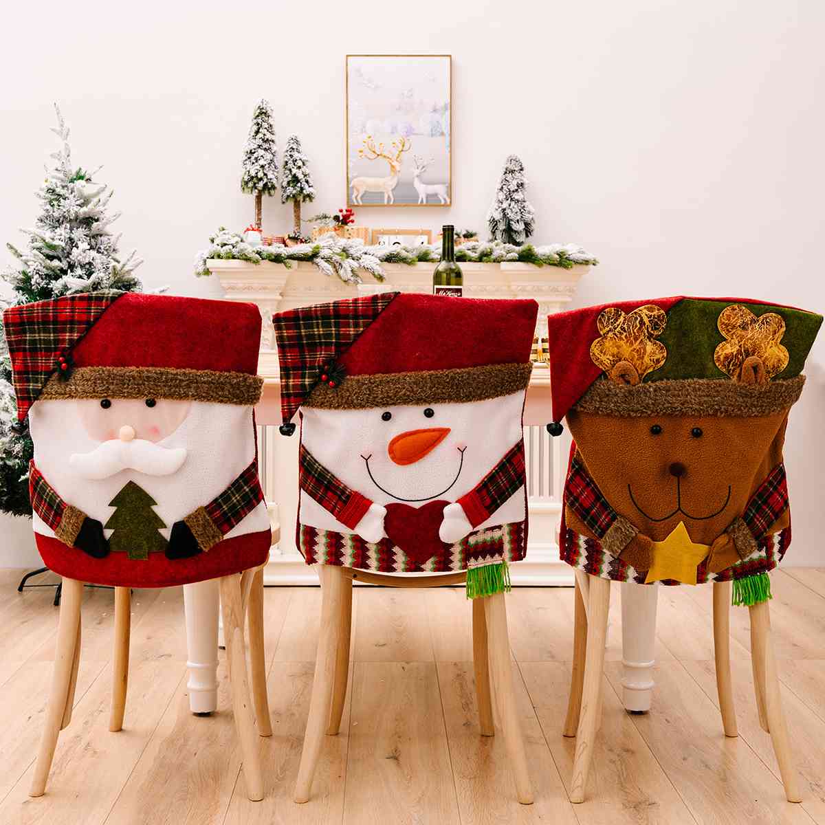 Christmas Chair Cover - 20.5" - [5-10 DAY DELIVERY] - T - 3 STYLES / TYPES -