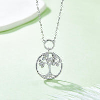 Thumbnail for Moissanite 925 Sterling Silver Tree Of Life Pendant Necklace