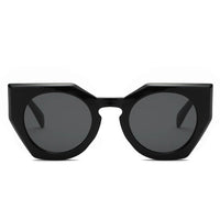 Thumbnail for Bergen | S1070 - Women Geometric Round Cat Eye Sunglasses - 4 COLORS -