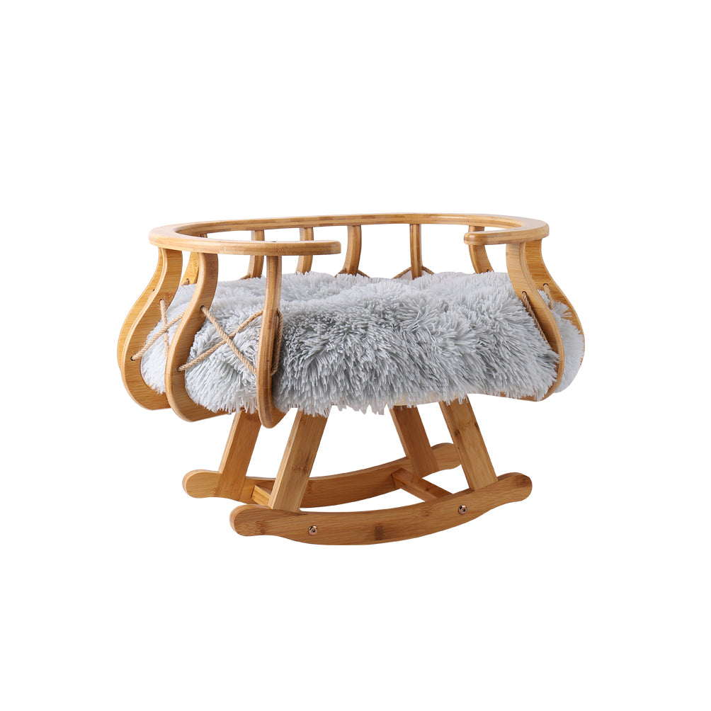 Instachew - Lullaby Pet Bed for Small to Medium Cats and Dogs - Made With Bamboo