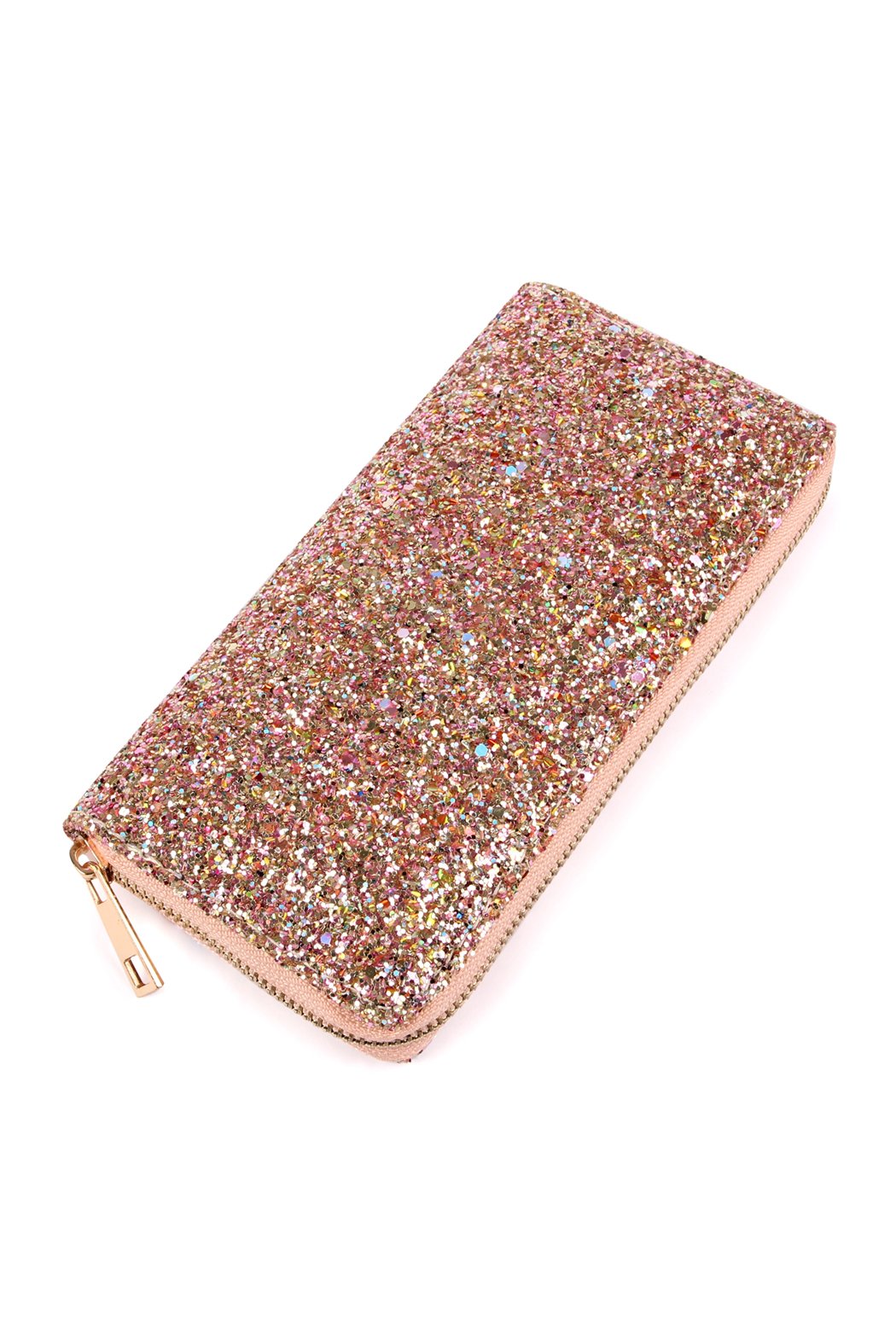 Glitter Zipper Wallet - 8 COLORS -