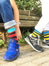 Thumbnail for Kids Red Sky Stripe Socks - 1 COLOR -