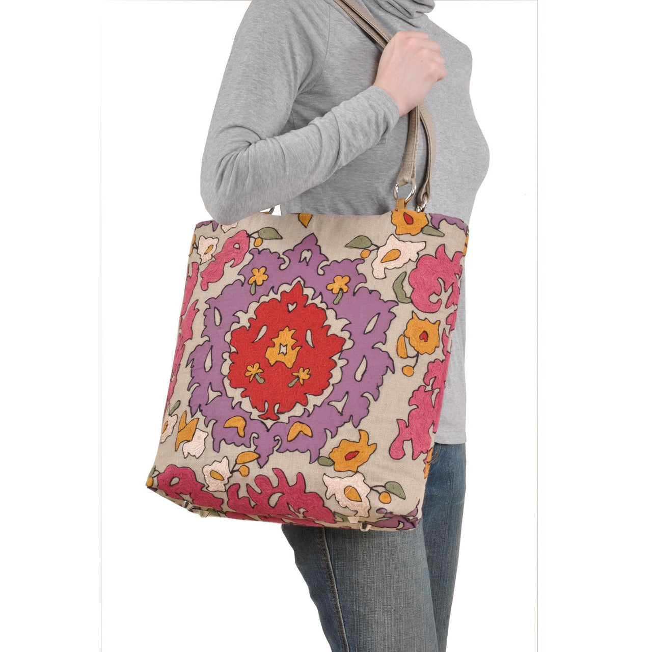 Baxter Designs - Bohemian Magenta Large Tote - 1 COLOR -