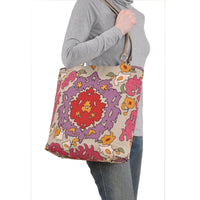 Thumbnail for Baxter Designs - Bohemian Magenta Large Tote - 1 COLOR -