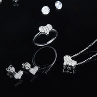 Thumbnail for Moissanite 925 Sterling Silver Heart Necklace