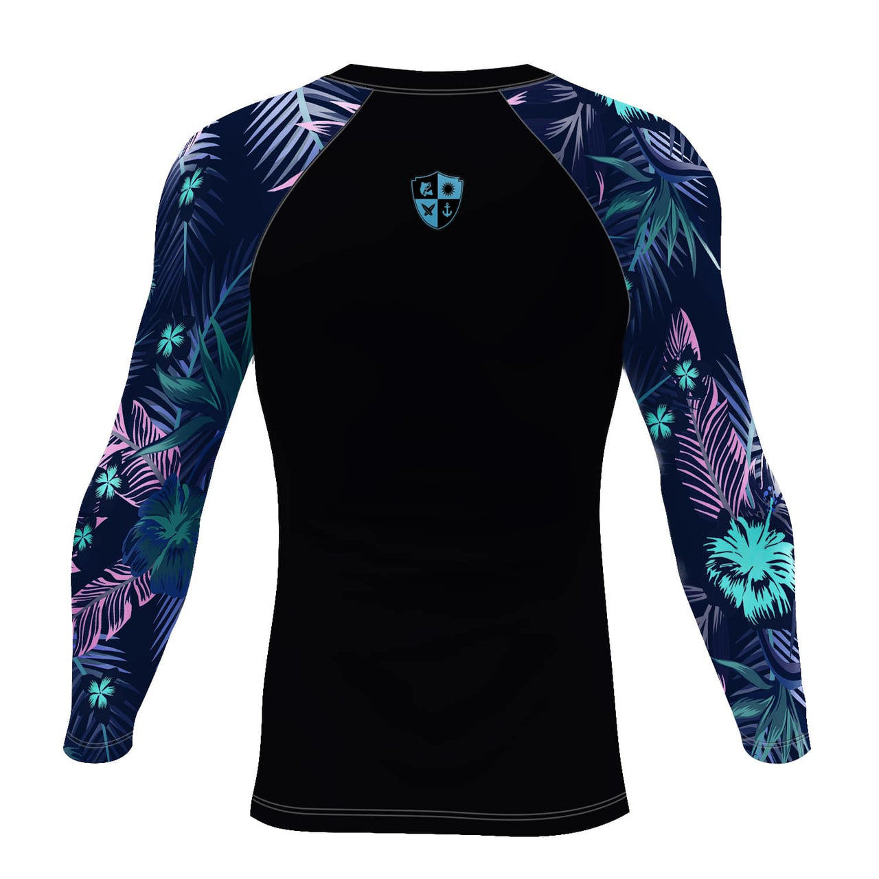 FYC - Men's Find Your Coast Floral Sleeve Sea Skinz Performance Rash Guard UPF 40+ - 1 COLOR -