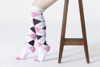 Thumbnail for Women's Mixed & Match Argyle Knee High Socks Set - 5 PACK -