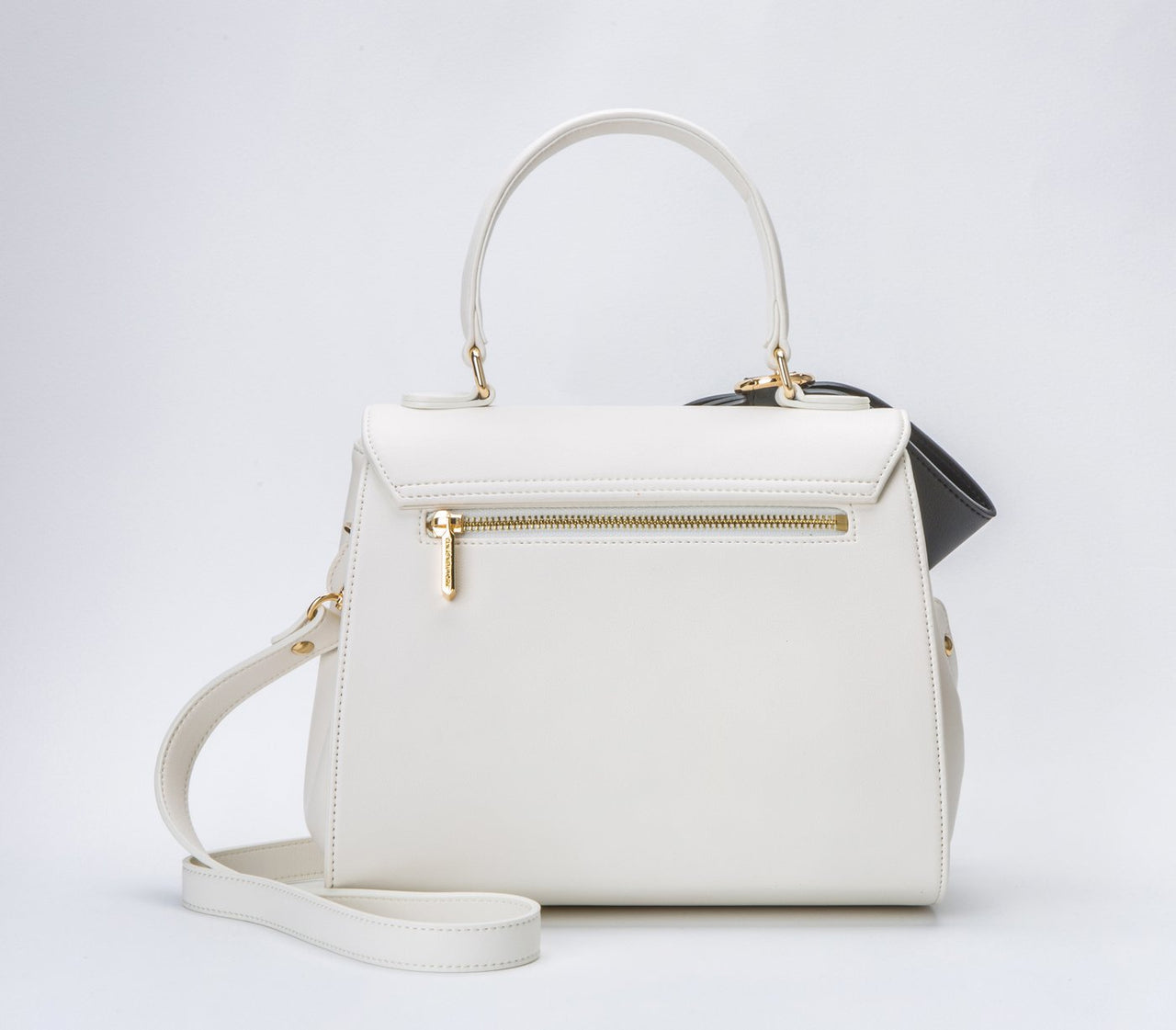 GUNAS NEW YORK - Cottontail - White+Black Vegan Leather Bag - 1 COLOR -