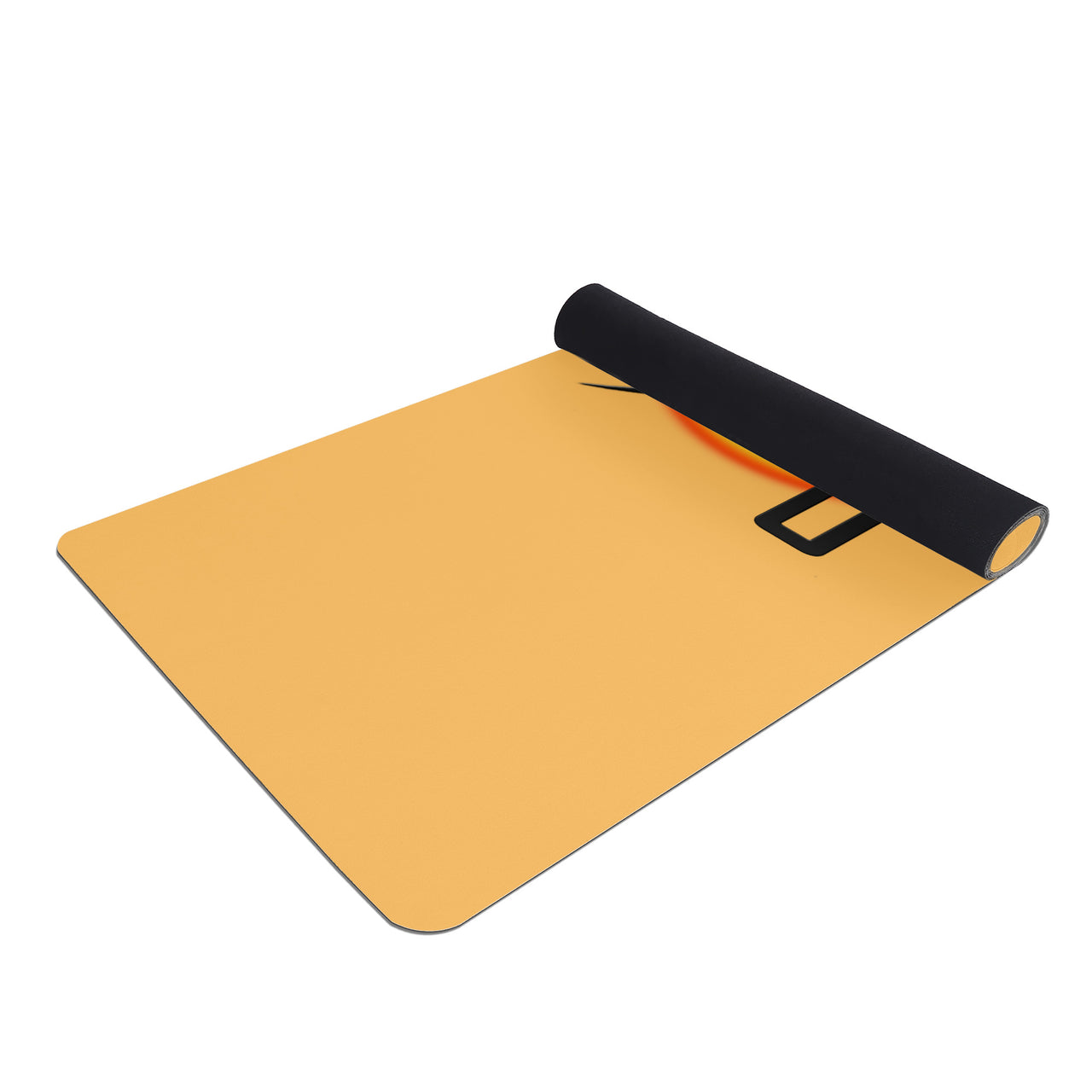 OOTO - Yoga Mat - Dash en black over naranja y circ