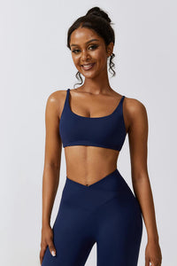 Thumbnail for Spaghetti Strap Sports Bra - T - 4 COLORS -