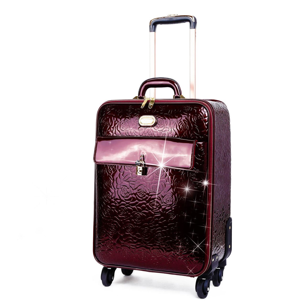 BRANGIO ITALY - Rosy Lox Luggage Rolling Suitcase Spinner Luggage - 6 COLORS -